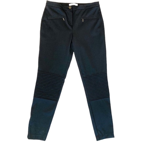 MANGO BLACK TROUSERS PENCIL PANT STRAIGHT LEG WOMEN  SIZE 4 - Picture 1 of 9